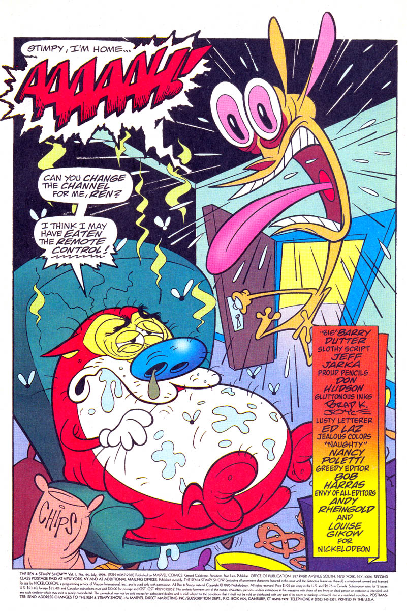 Read online The Ren & Stimpy Show comic -  Issue #44 - 2