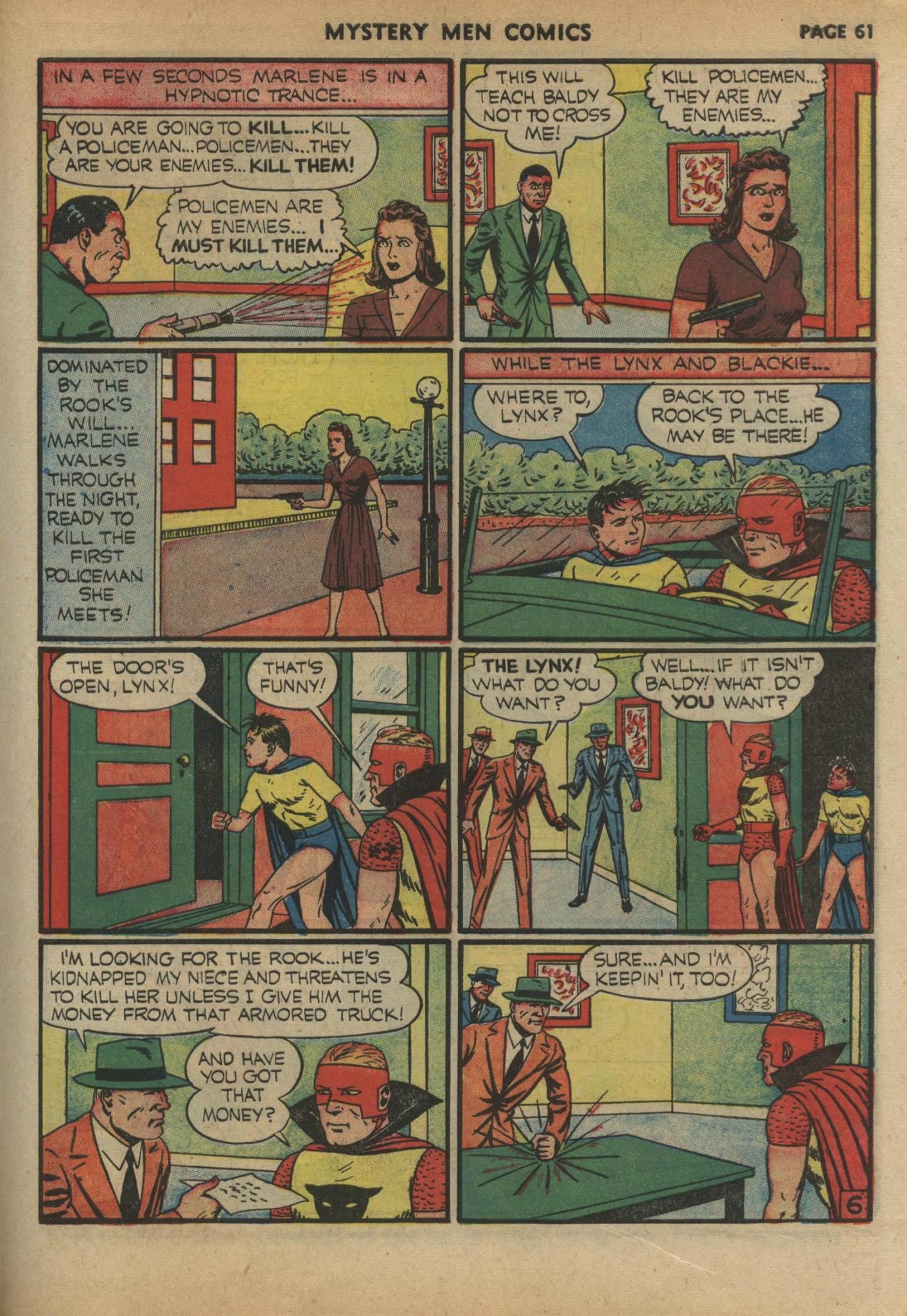 Read online Mystery Men Comics comic -  Issue #18 - 63