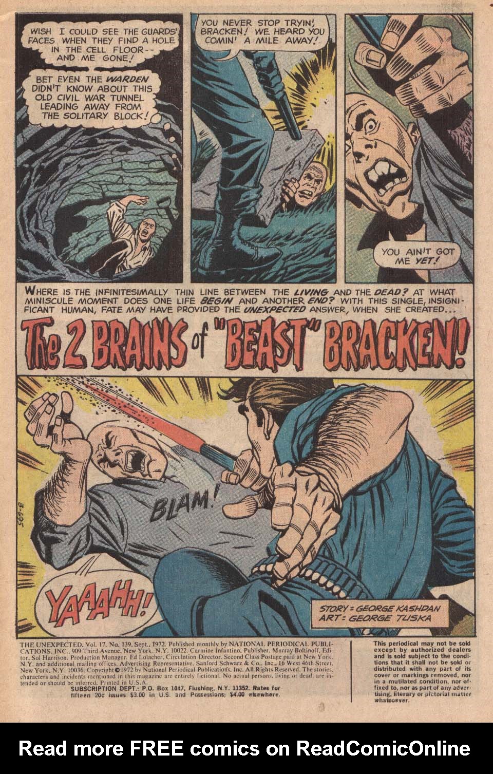 Read online Tales of the Unexpected comic -  Issue #139 - 2