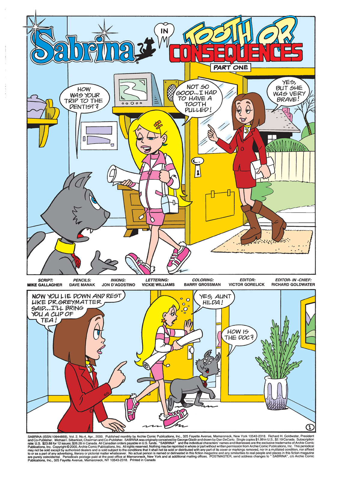Read online Sabrina the Teenage Witch (2000) comic -  Issue #4 - 2