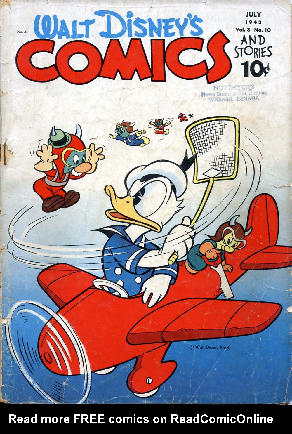 Read online Walt Disney's Comics and Stories comic -  Issue #34 - 1