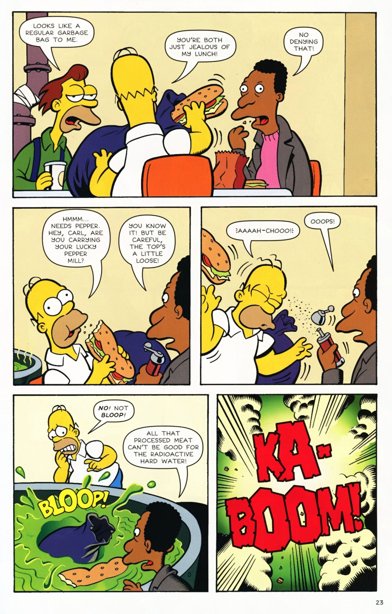 Read online Bongo Comics Presents Simpsons Super Spectacular comic -  Issue #12 - 25