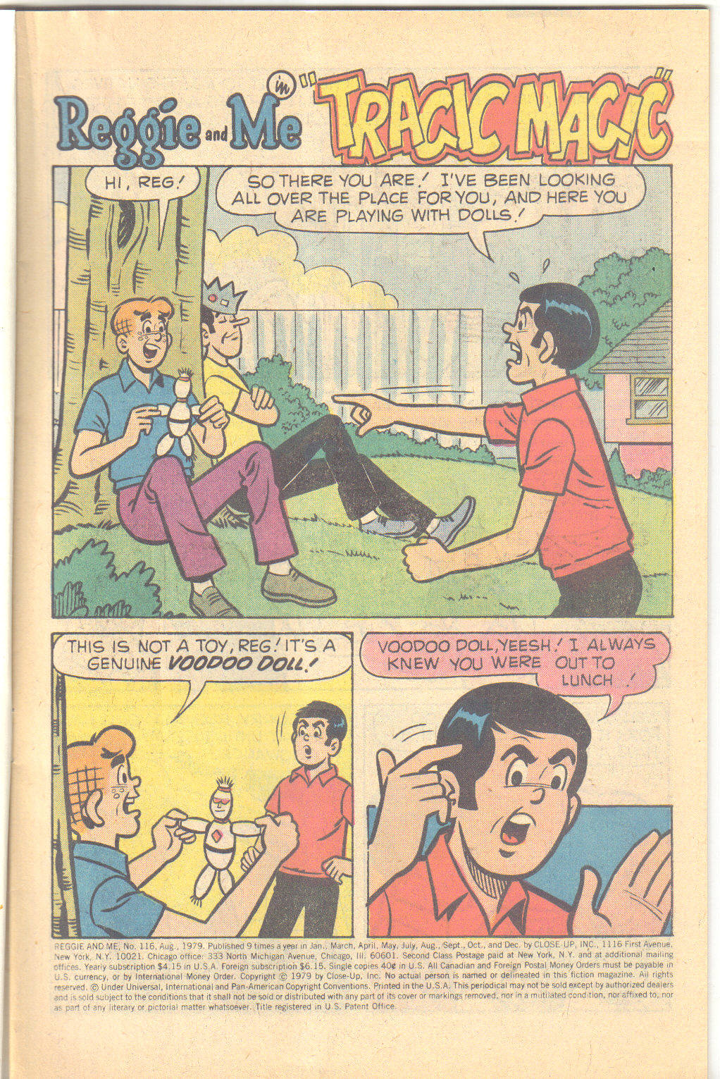Read online Reggie and Me (1966) comic -  Issue #116 - 3