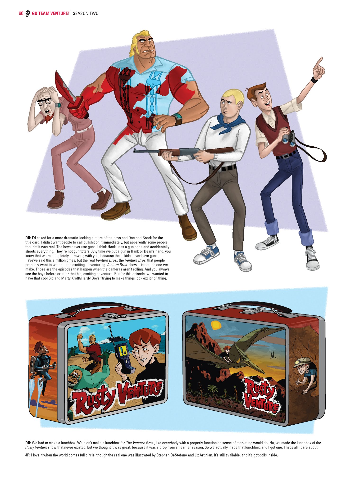 Read online Go Team Venture!: The Art and Making of The Venture Bros. comic -  Issue # TPB (Part 1) - 90