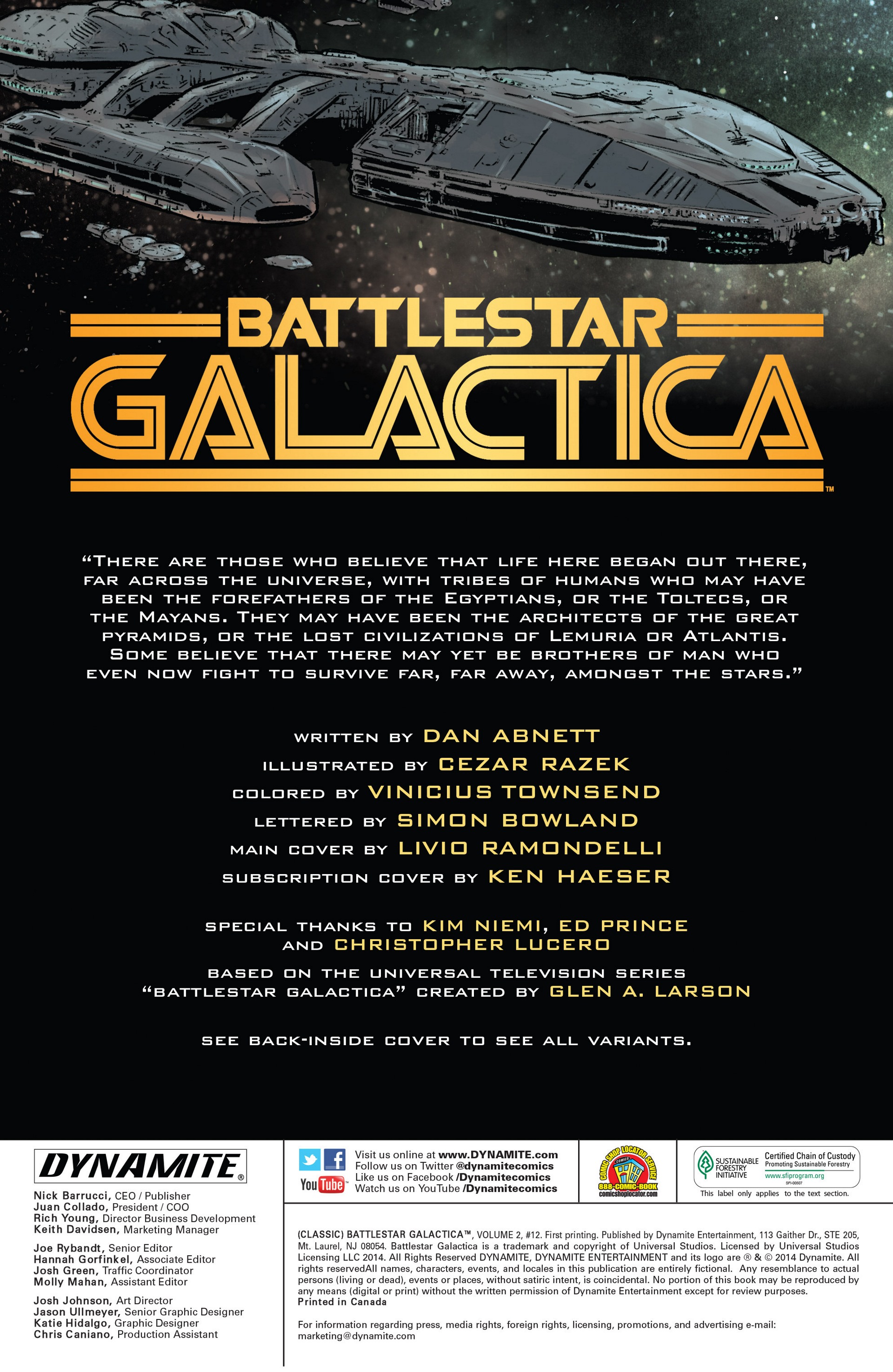 Classic Battlestar Galactica (2013) 12 Page 1