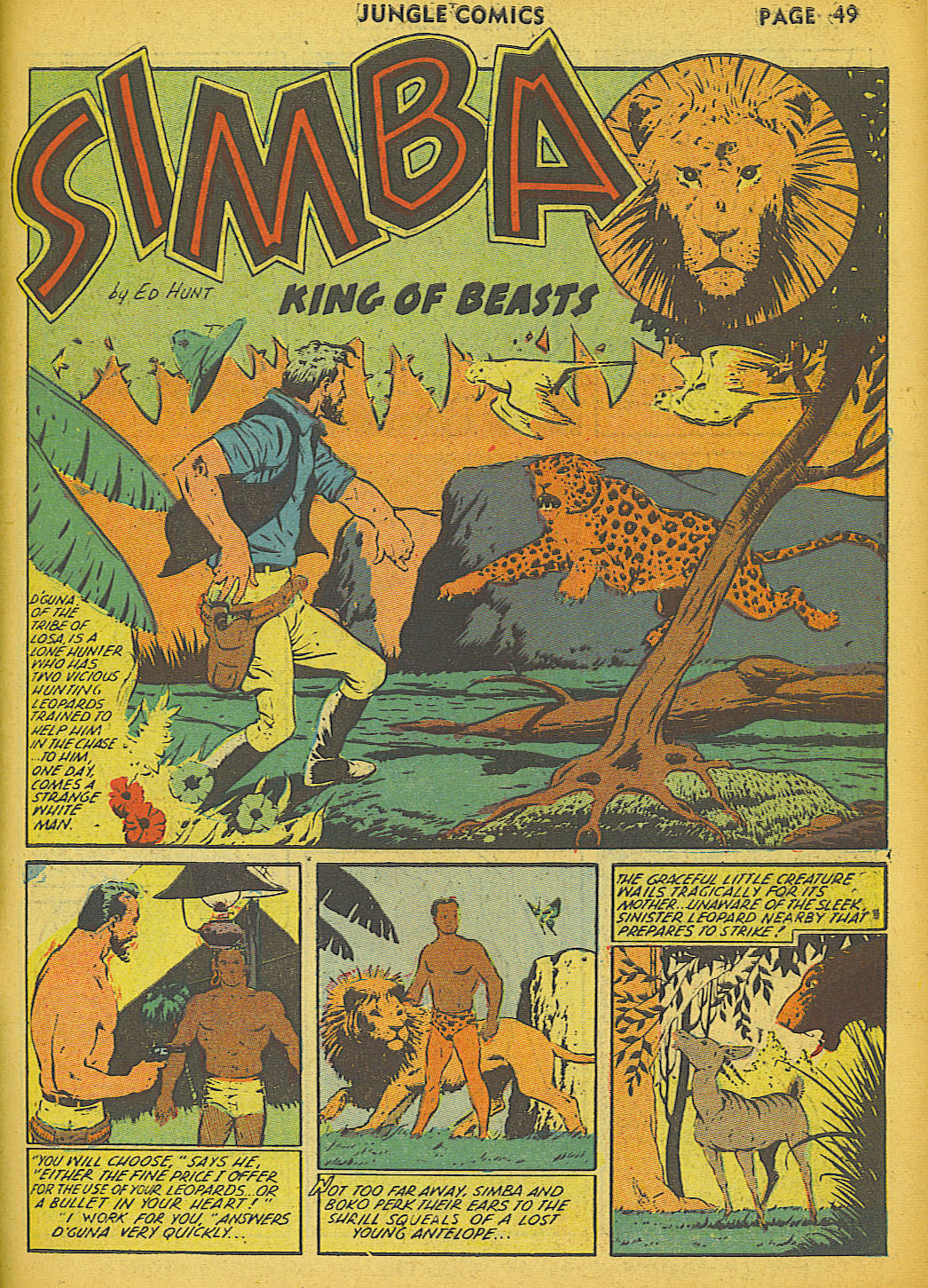 Read online Jungle Comics comic -  Issue #36 - 52