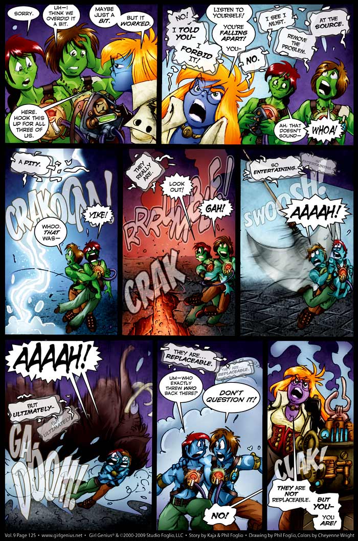 Read online Girl Genius (2002) comic -  Issue #9 - 126