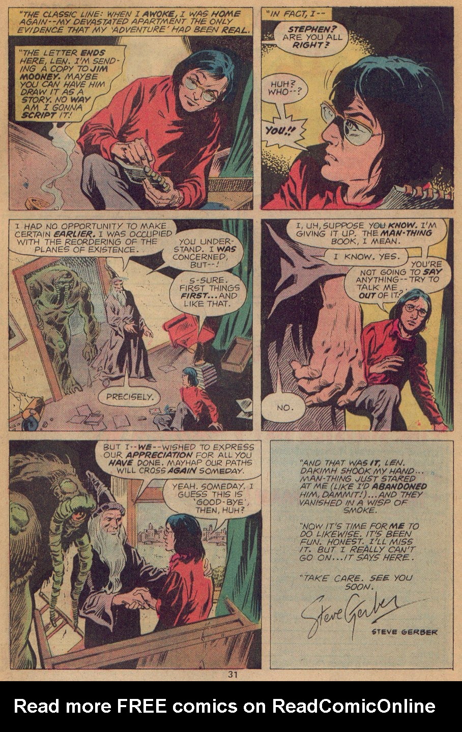 Read online Man-Thing (1974) comic -  Issue #22 - 20