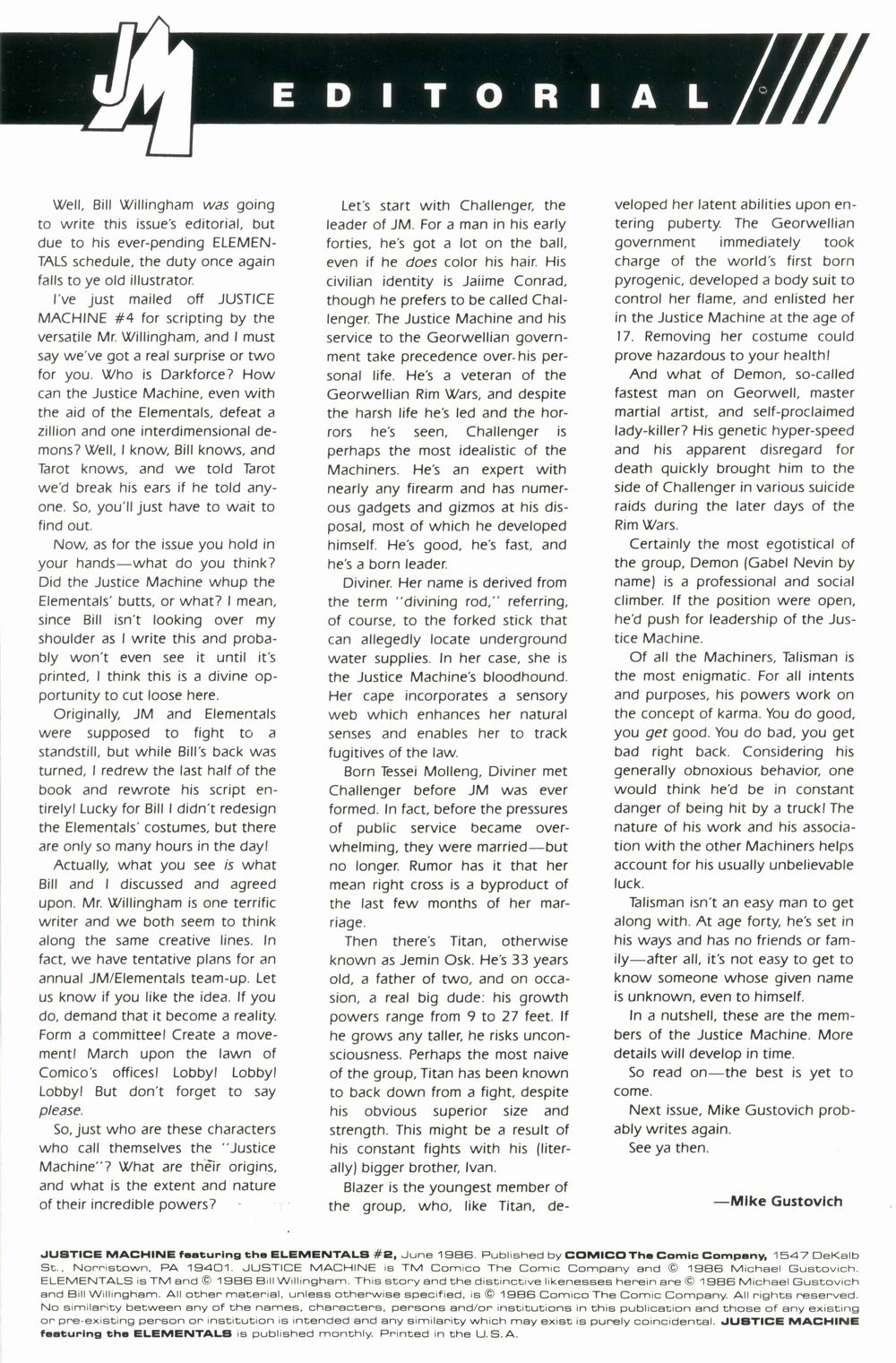 Read online Justice Machine featuring The Elementals comic -  Issue #2 - 2