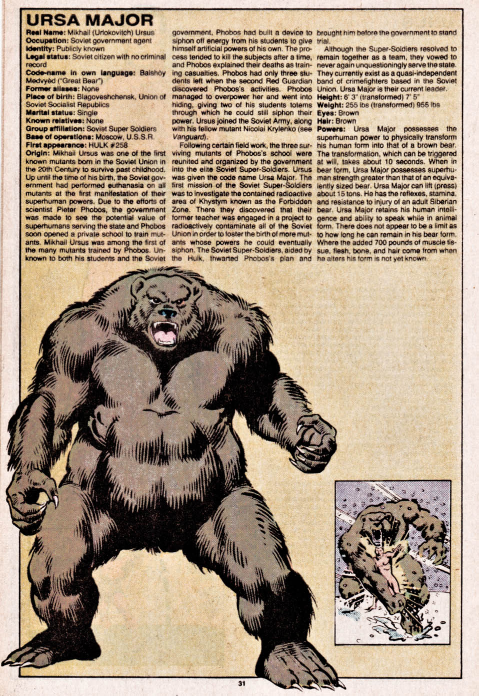 The Official Handbook of the Marvel Universe issue 11 - Page 32