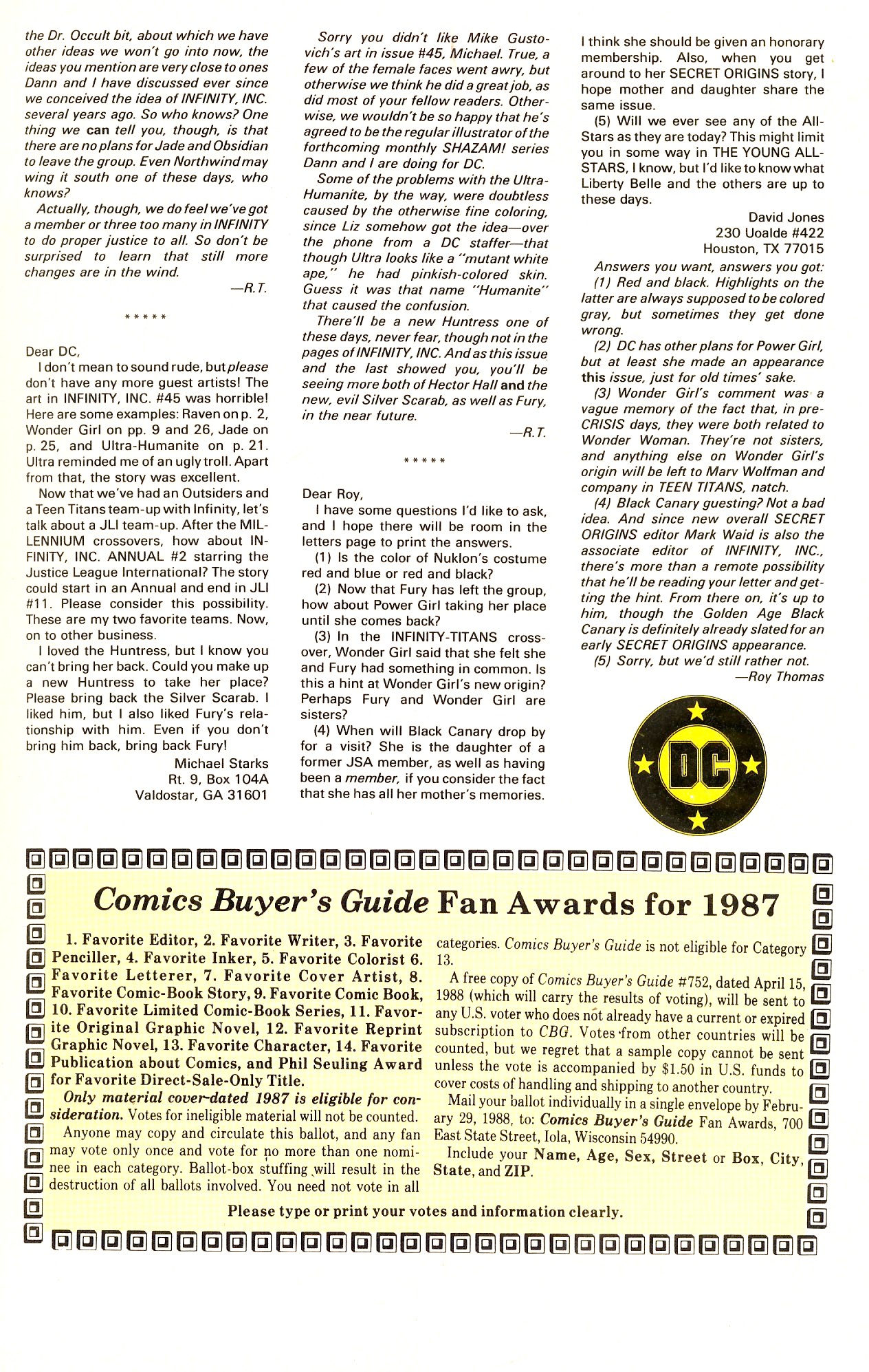 Read online Infinity Inc. (1984) comic -  Issue #50 - 46