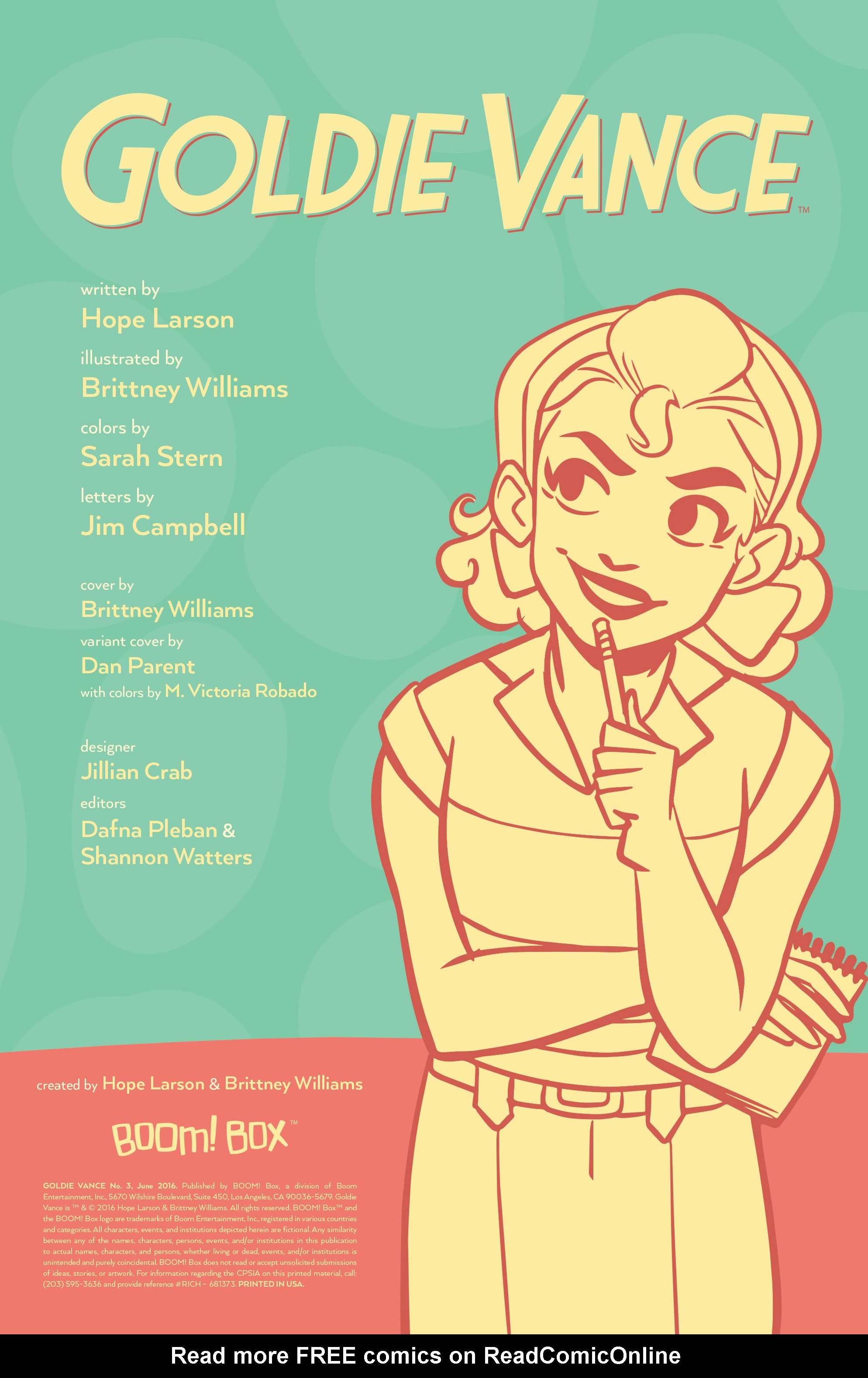 Read online Goldie Vance comic -  Issue #3 - 2