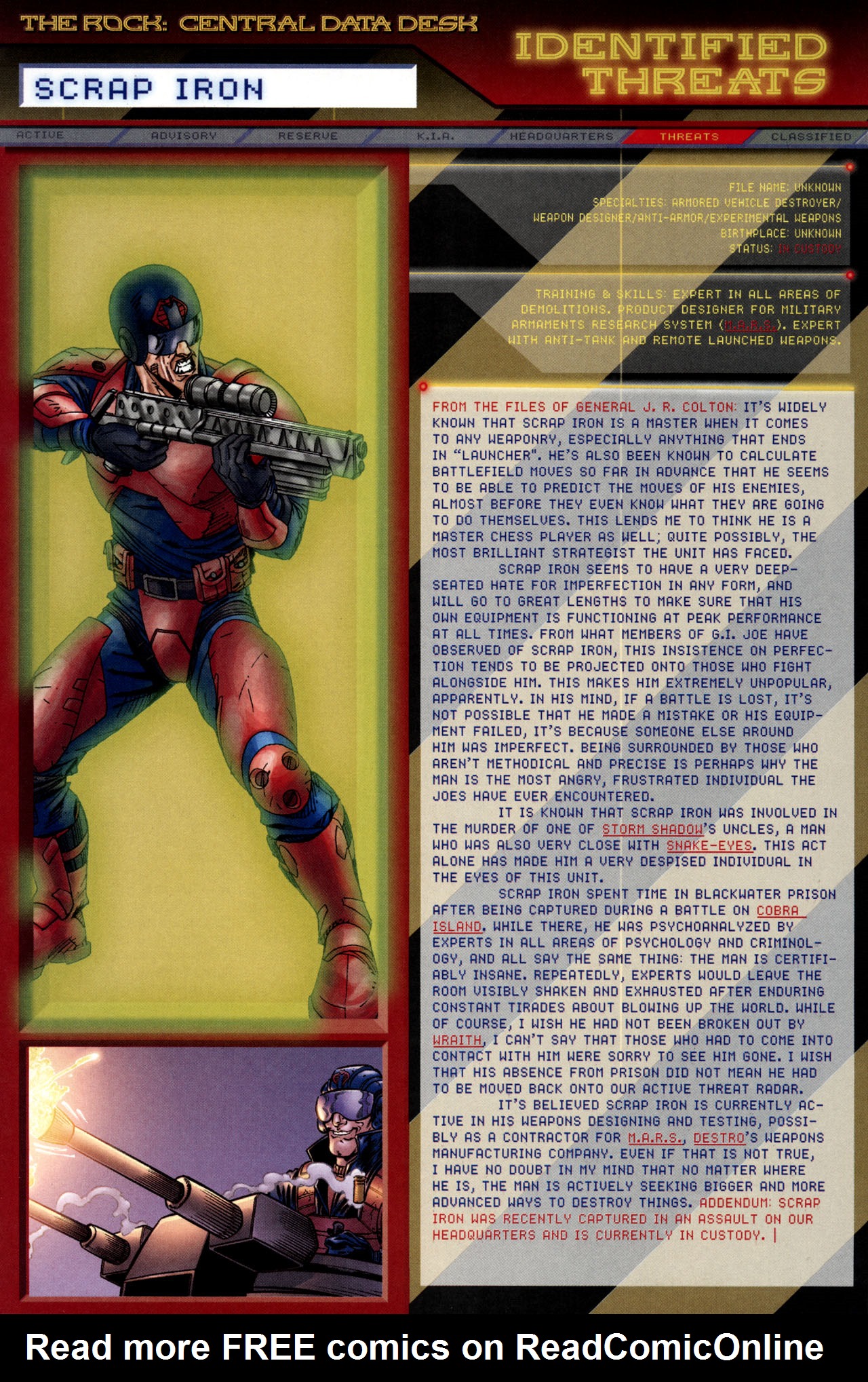 Read online G.I. Joe: Data Desk Handbook comic -  Issue #3 - 11