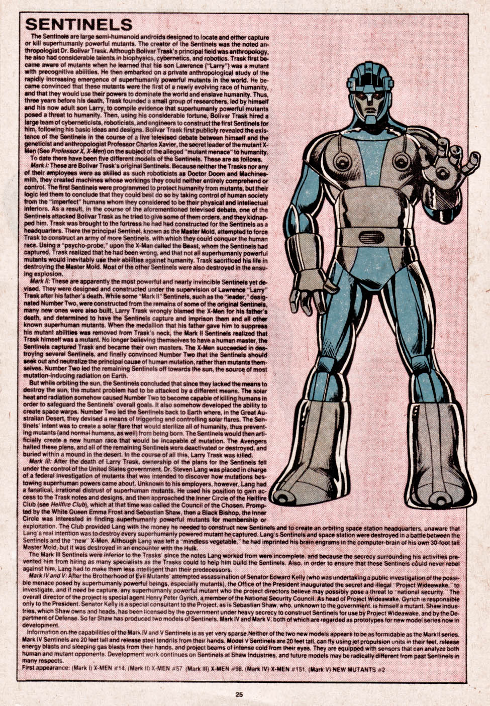 Read online The Official Handbook of the Marvel Universe comic -  Issue #9 - 25