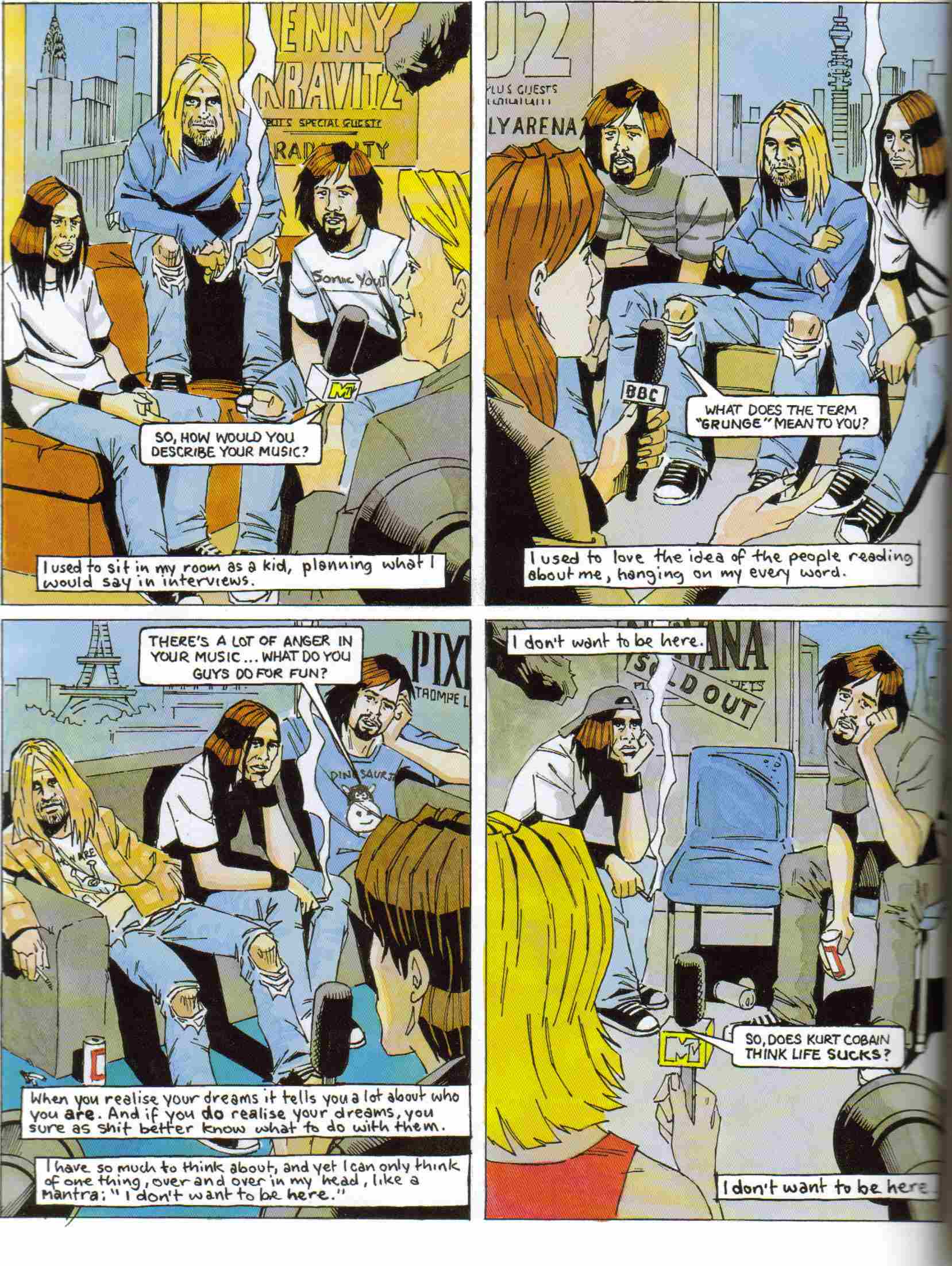 Read online GodSpeed: The Kurt Cobain Graphic comic -  Issue # TPB - 59