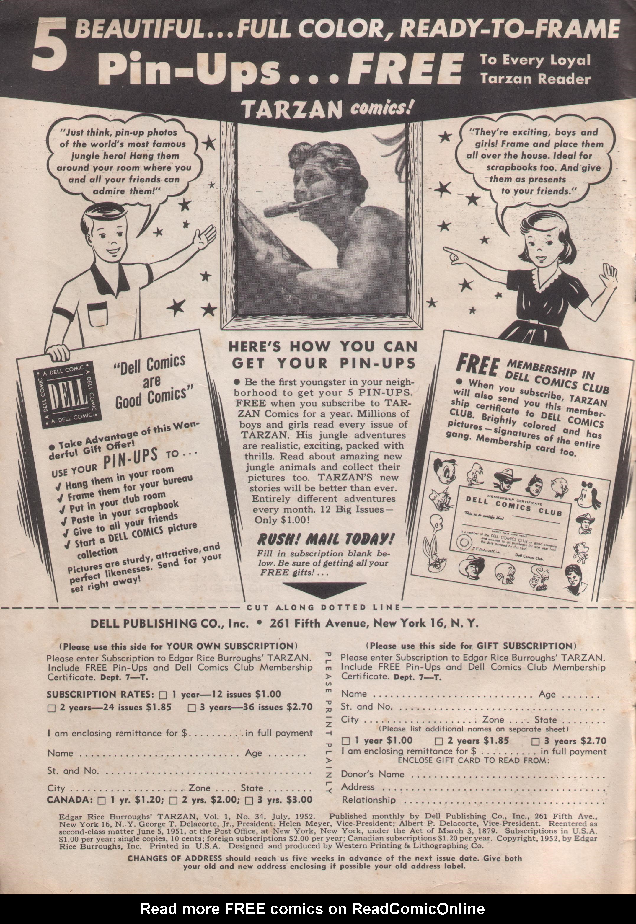 Read online Tarzan (1948) comic -  Issue #34 - 2