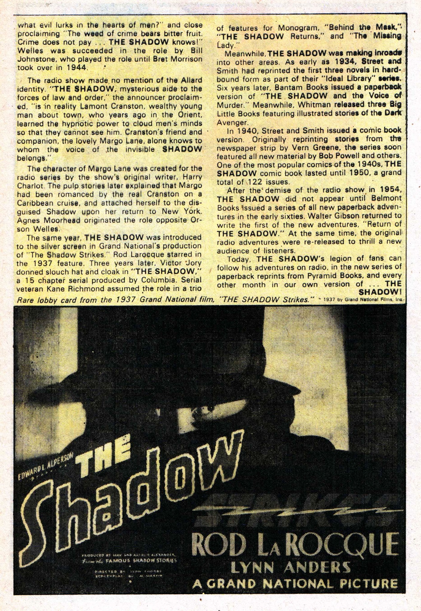 Read online The Shadow (1973) comic -  Issue #9 - 32