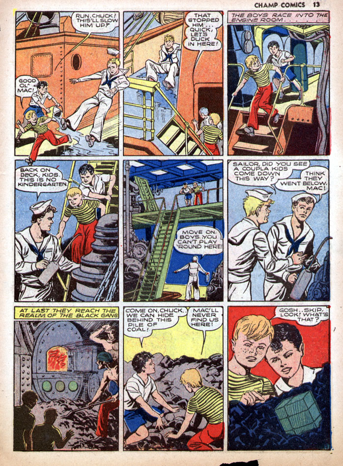 Read online Champ Comics comic -  Issue #13 - 15