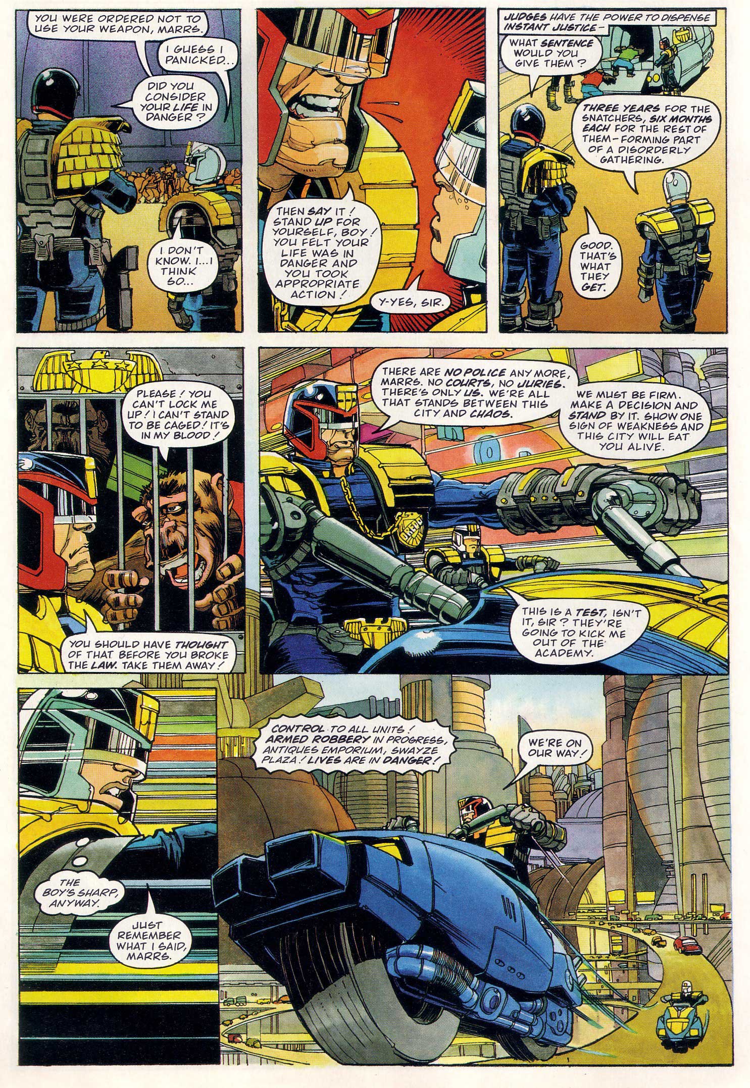 Read online Judge Dredd Lawman of the Future comic -  Issue #2 - 10