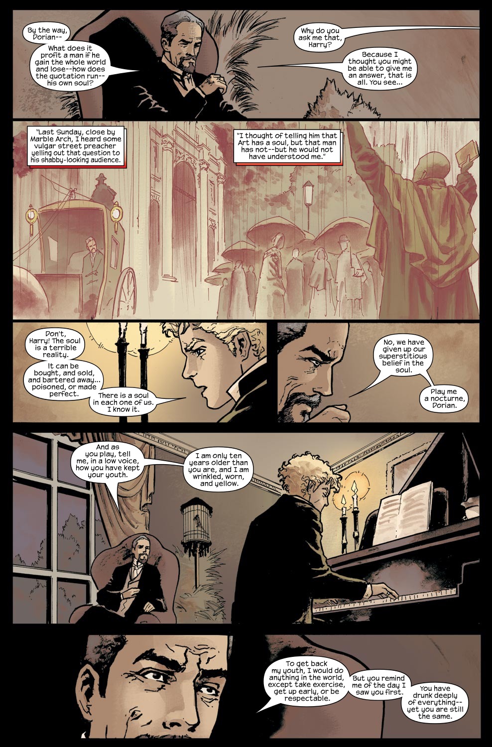 Read online Marvel Illustrated: The Picture of Dorian Gray comic -  Issue #6 - 16