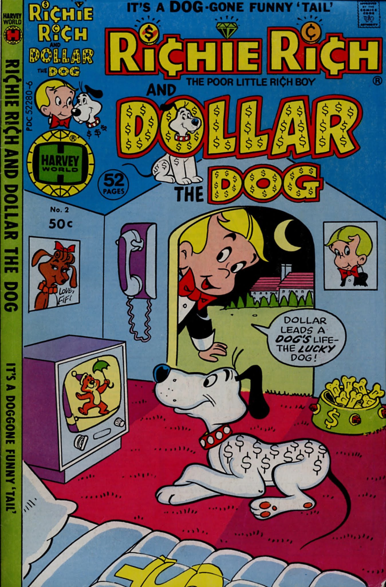 Read online Richie Rich & Dollar the Dog comic -  Issue #2 - 1