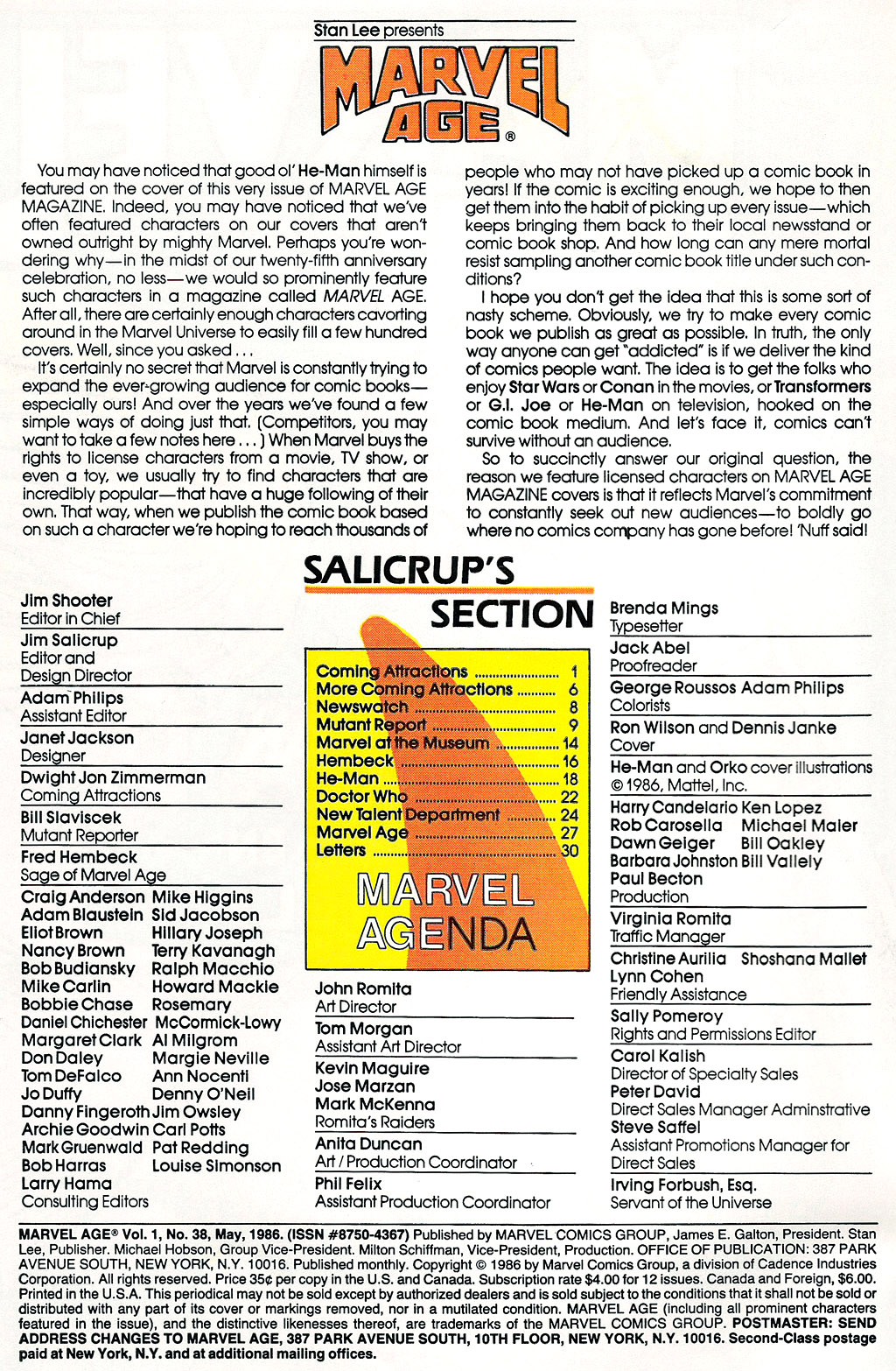 Read online Marvel Age comic -  Issue #38 - 2