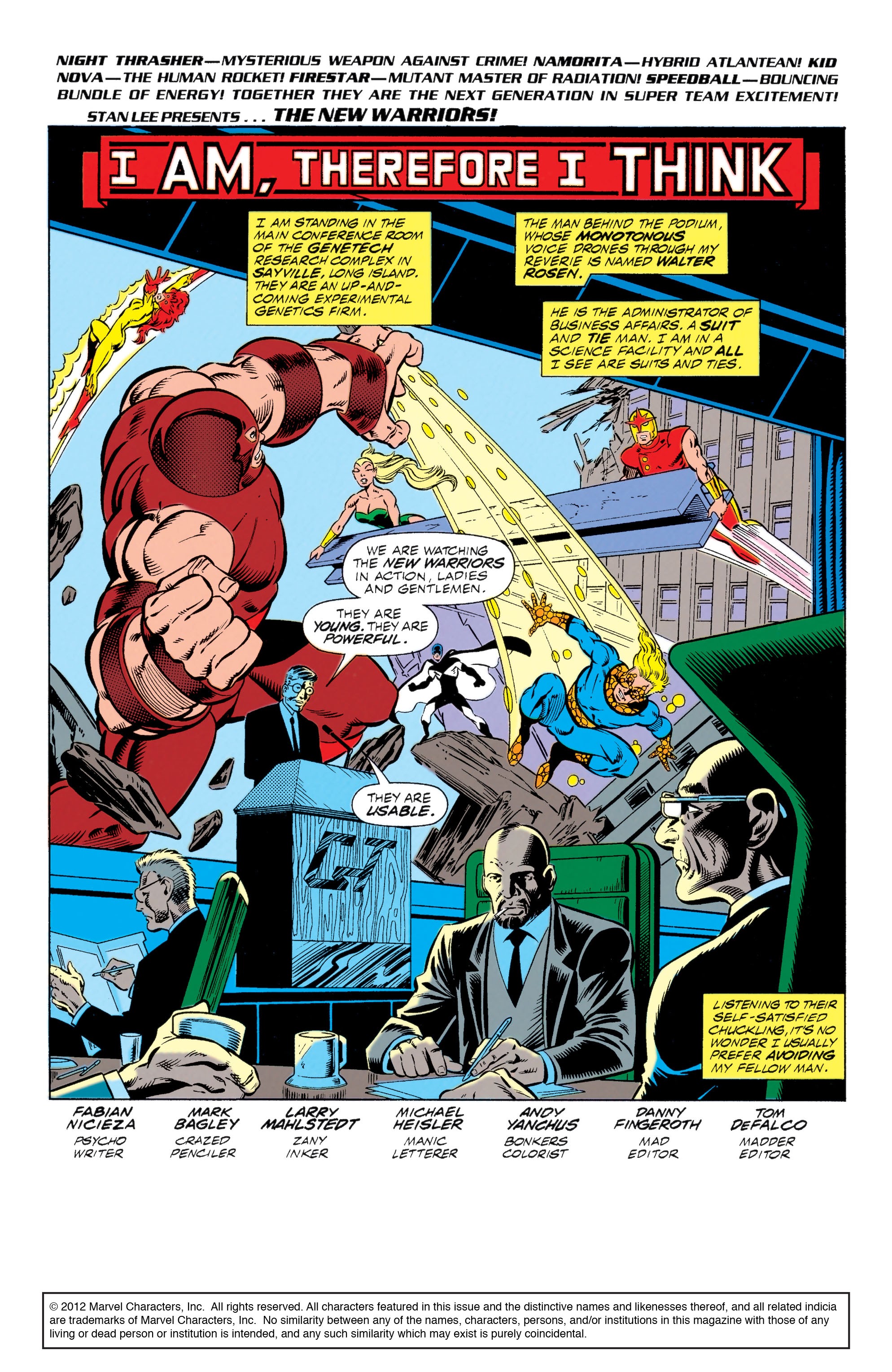 Read online The New Warriors comic -  Issue #3 - 2