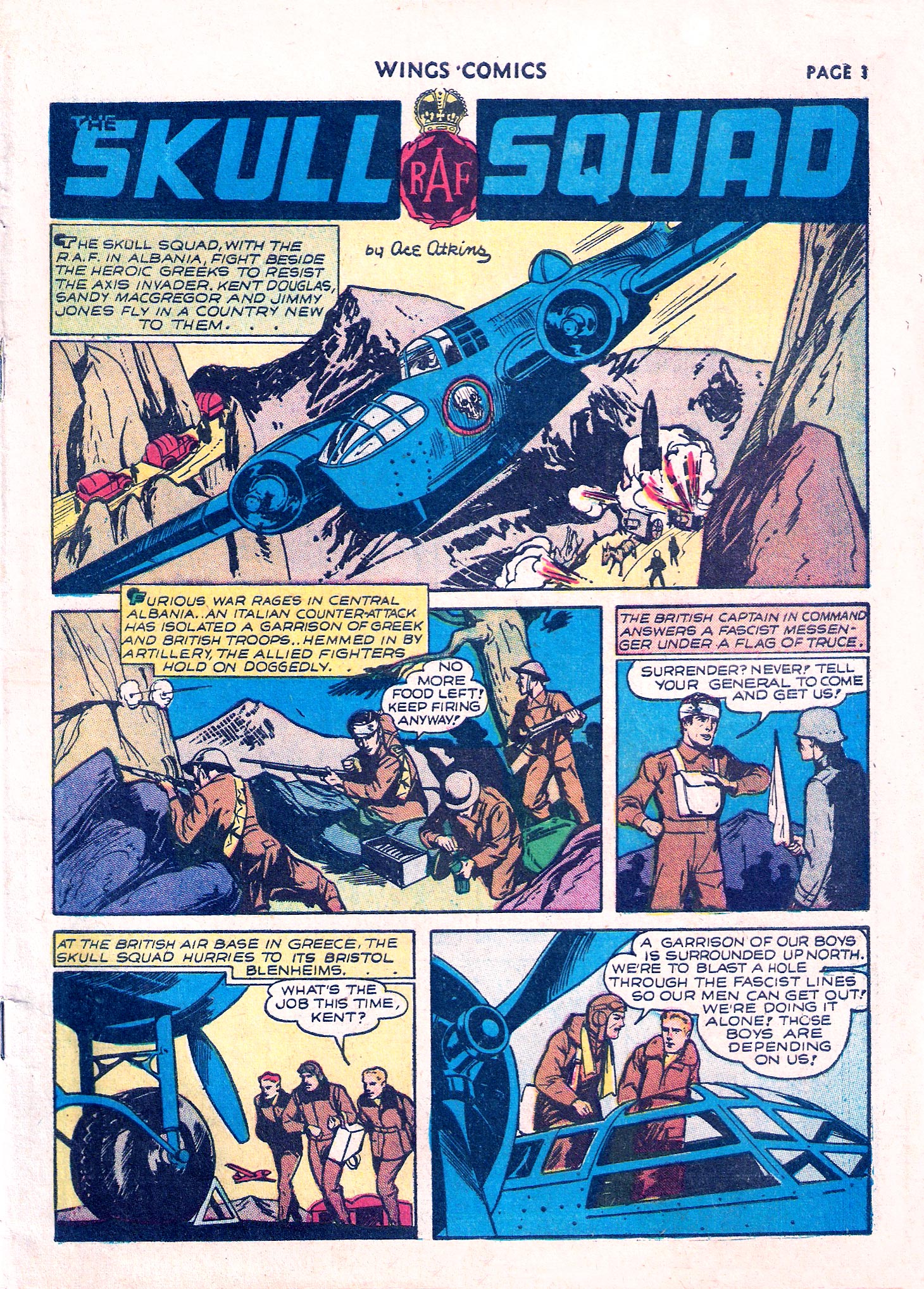 Read online Wings Comics comic -  Issue #9 - 3