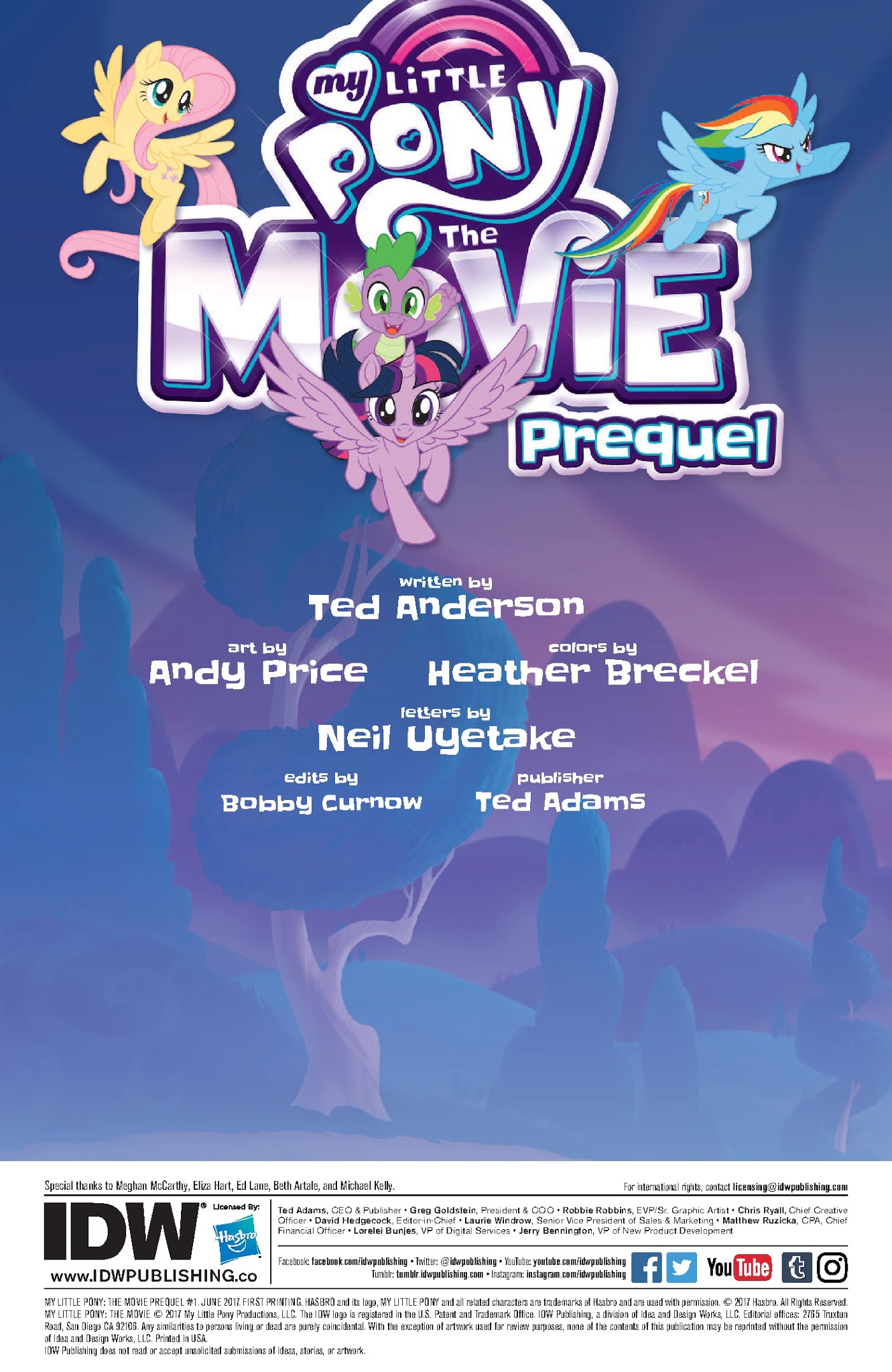 Read online My Little Pony: The Movie Prequel comic -  Issue #1 - 2