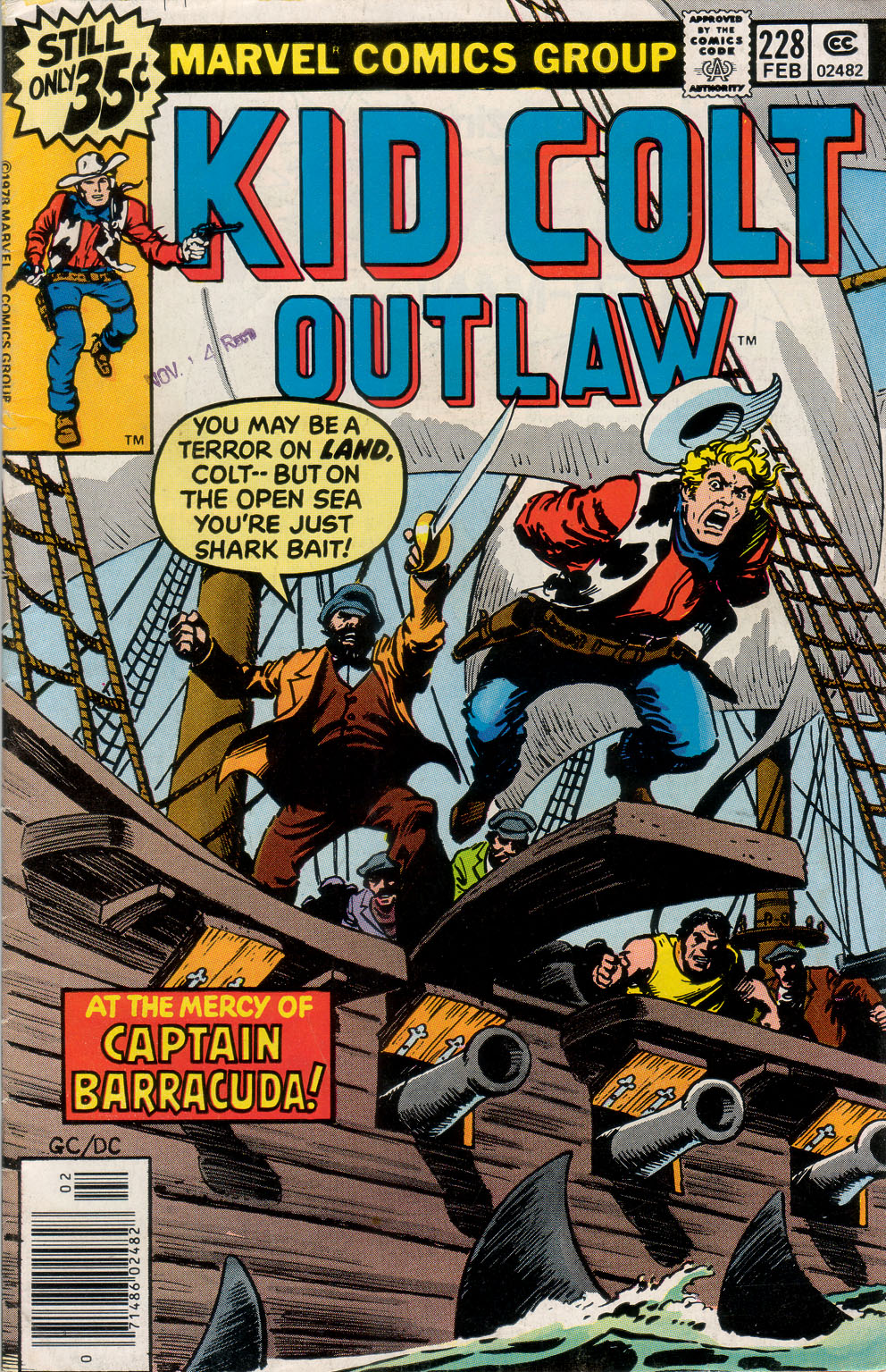 Read online Kid Colt Outlaw comic -  Issue #228 - 1