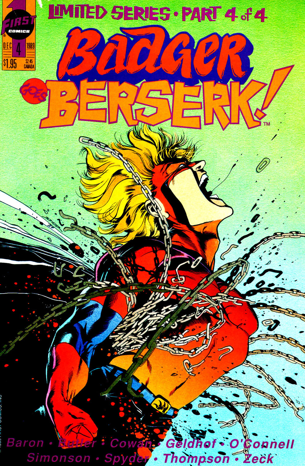Read online Badger Goes Berserk! comic -  Issue #4 - 1