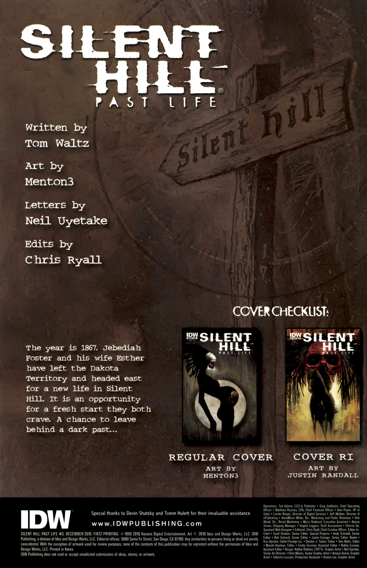 Read online Silent Hill: Past Life comic -  Issue #3 - 2