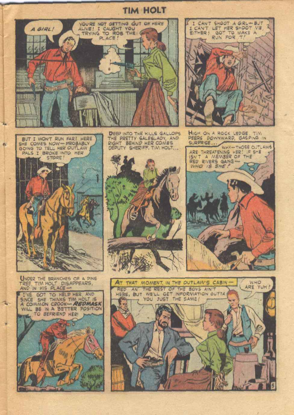 Read online Tim Holt comic -  Issue #26 - 6