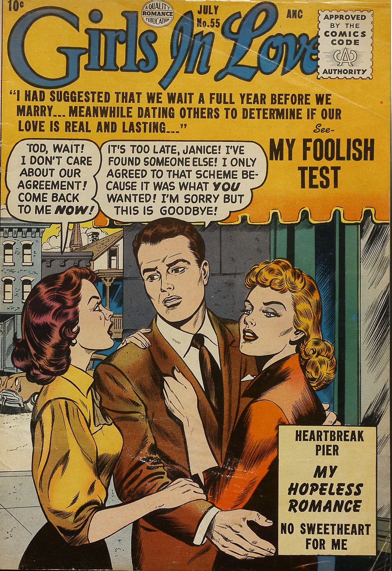 Read online Girls in Love (1955) comic -  Issue #55 - 1