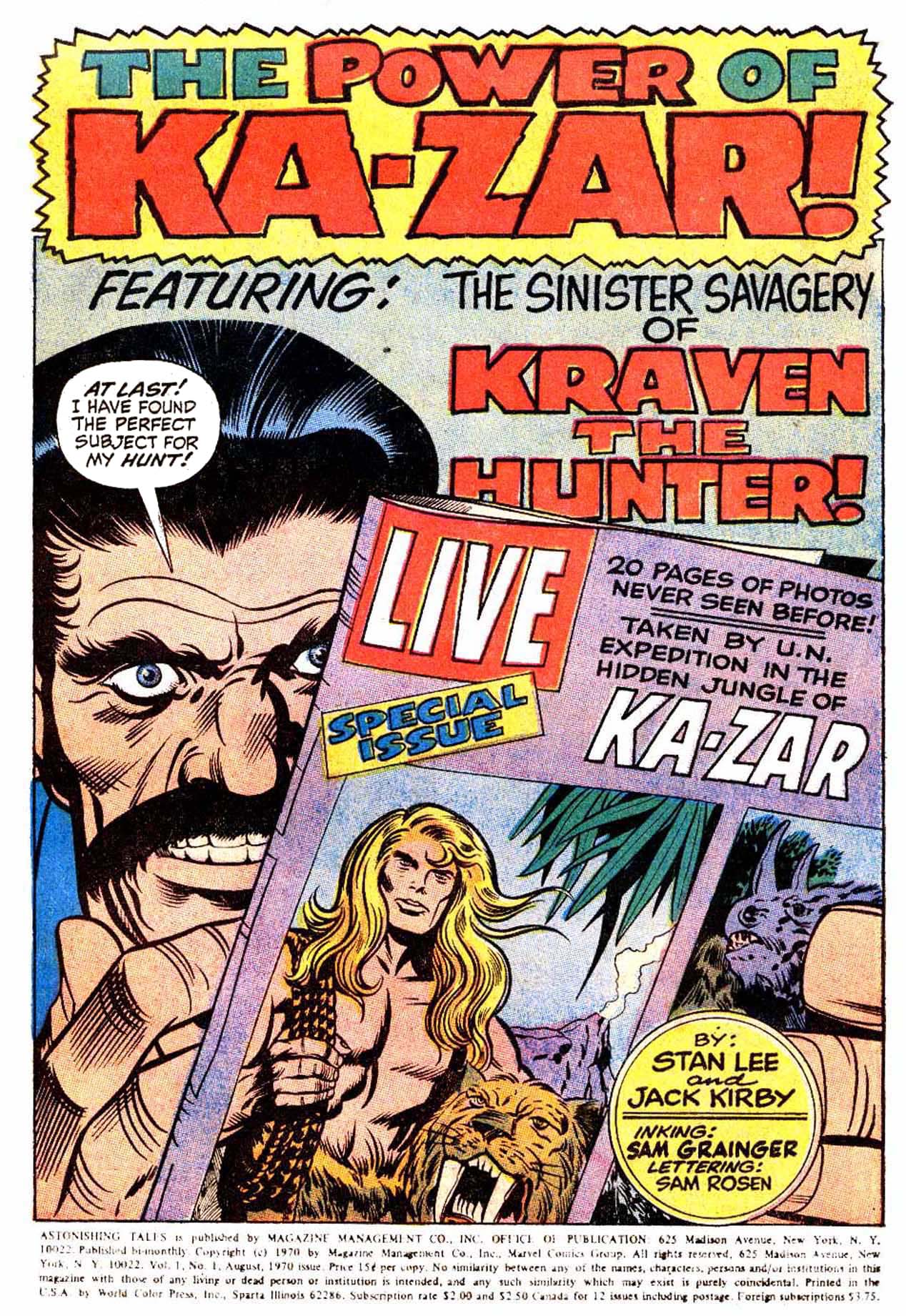 Read online Astonishing Tales (1970) comic -  Issue #1 - 12