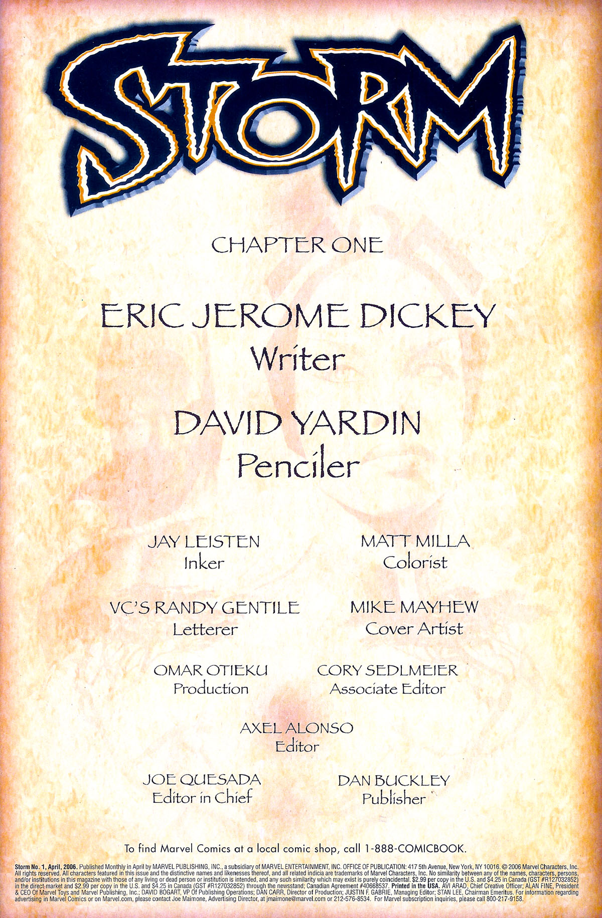 Read online Storm (2006) comic -  Issue #1 - 2