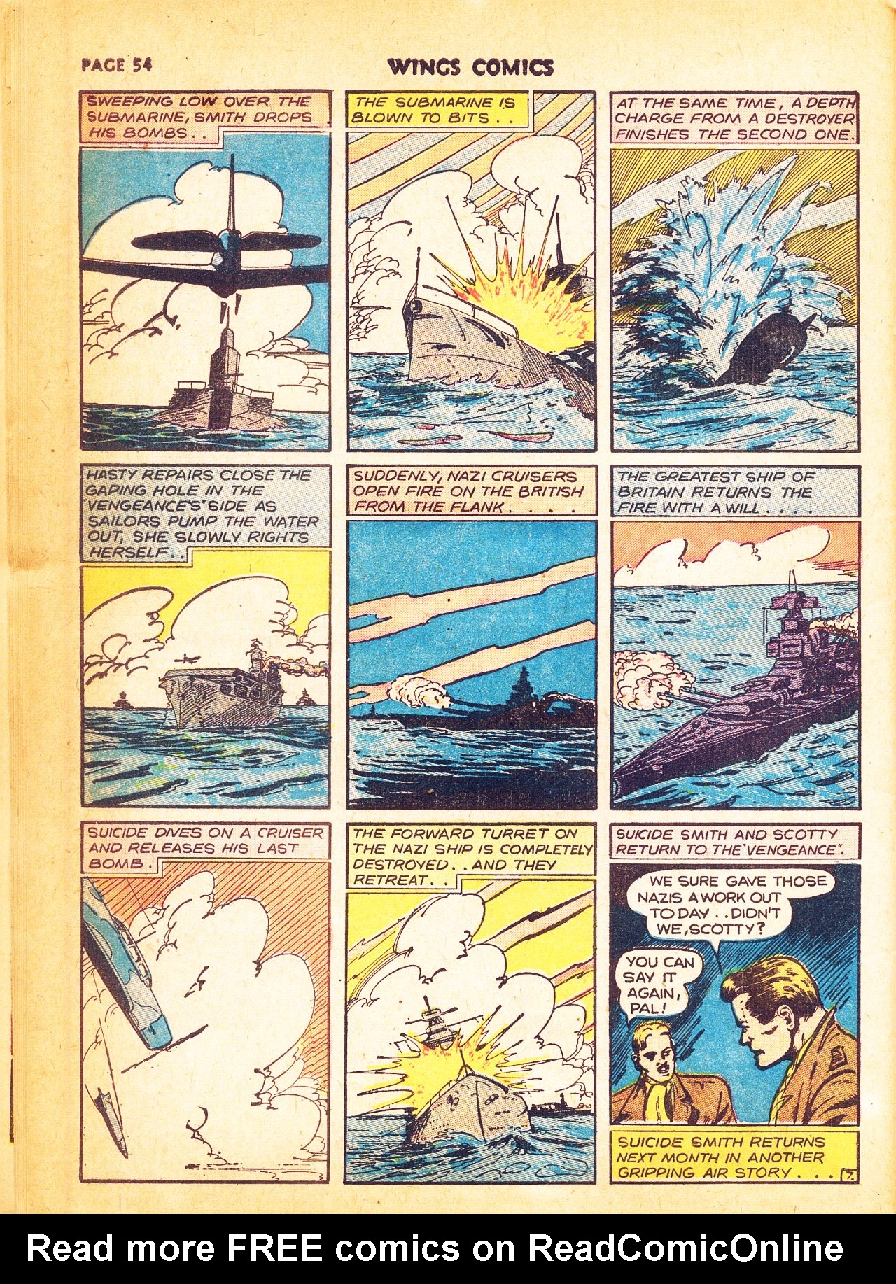 Read online Wings Comics comic -  Issue #4 - 56