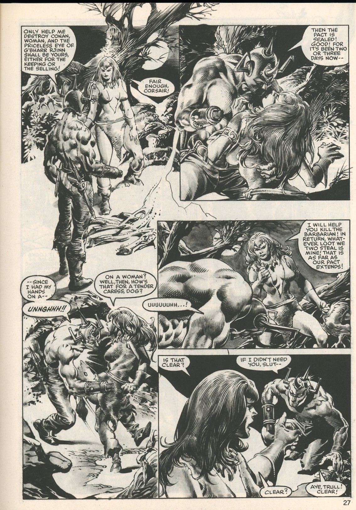 Read online The Savage Sword Of Conan comic -  Issue #107 - 27