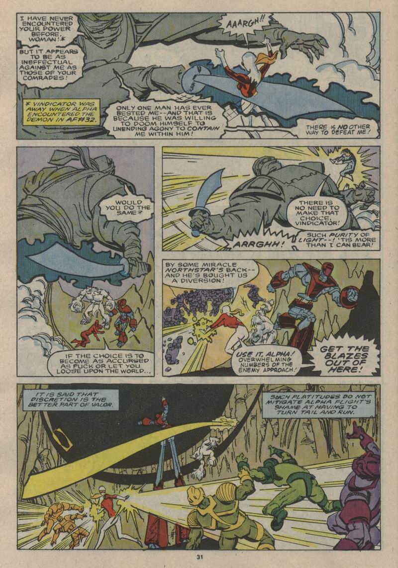 Read online Alpha Flight (1983) comic -  Issue #50 - 32