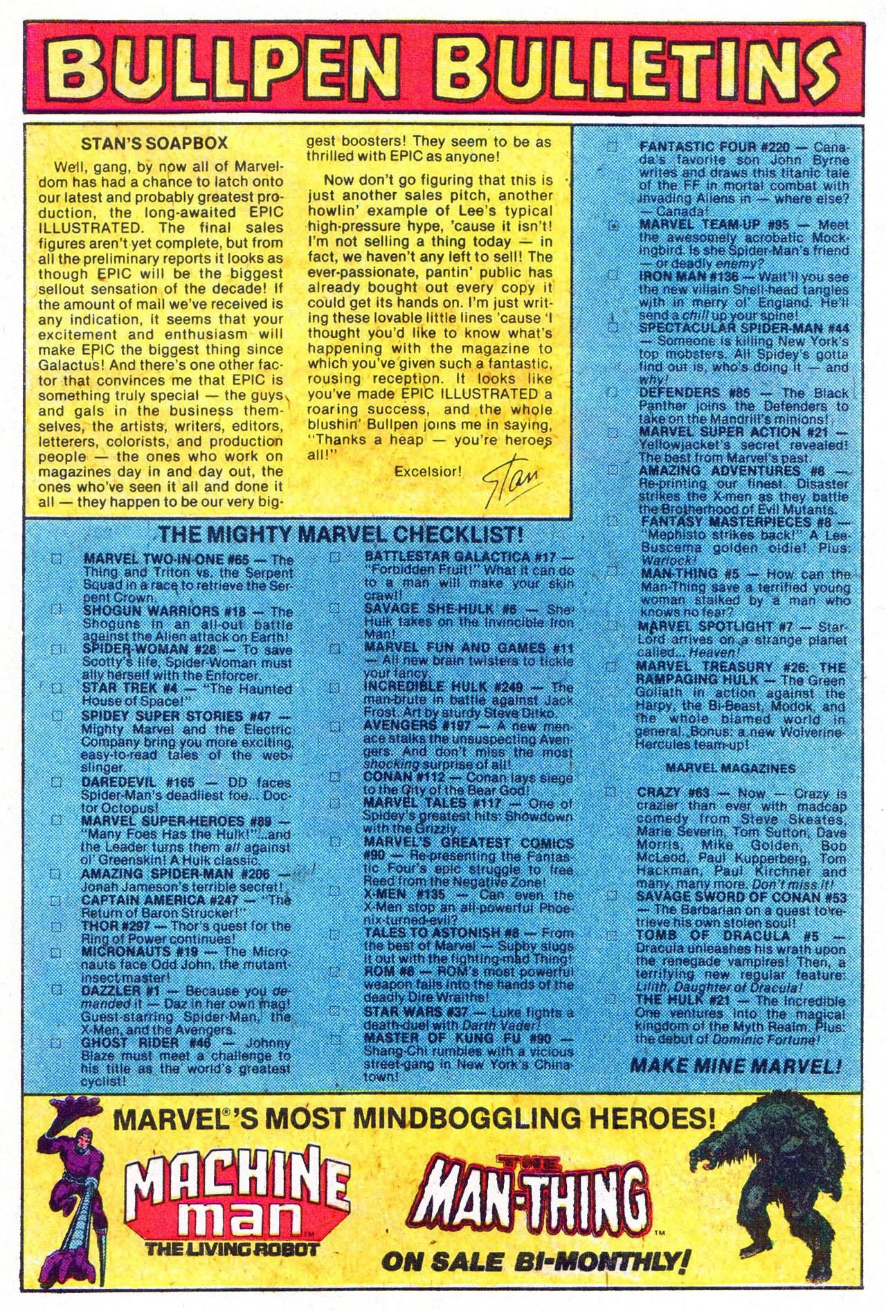 Read online Marvel Spotlight (1979) comic -  Issue #7 - 30