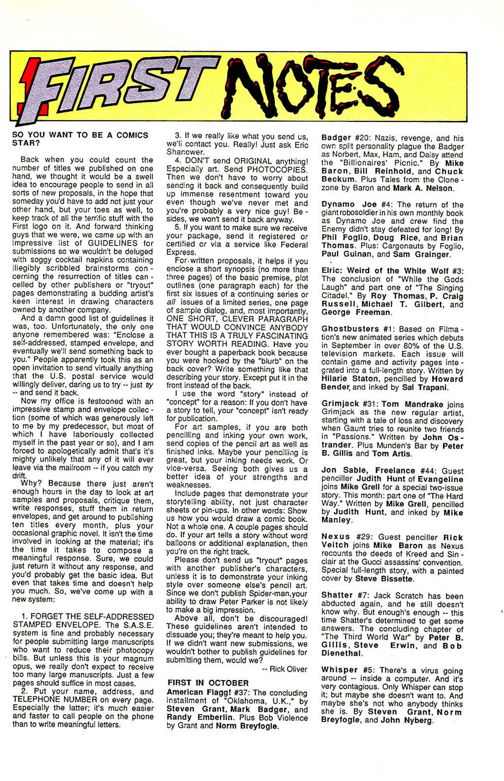 Read online Whisper (1986) comic -  Issue #5 - 9