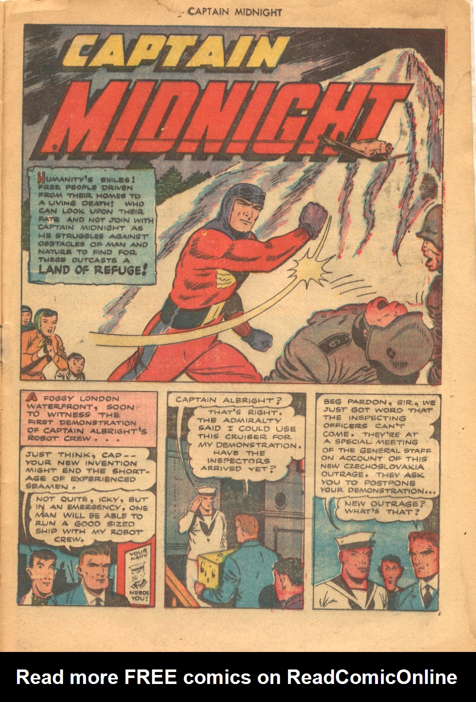 Read online Captain Midnight (1942) comic -  Issue #23 - 25