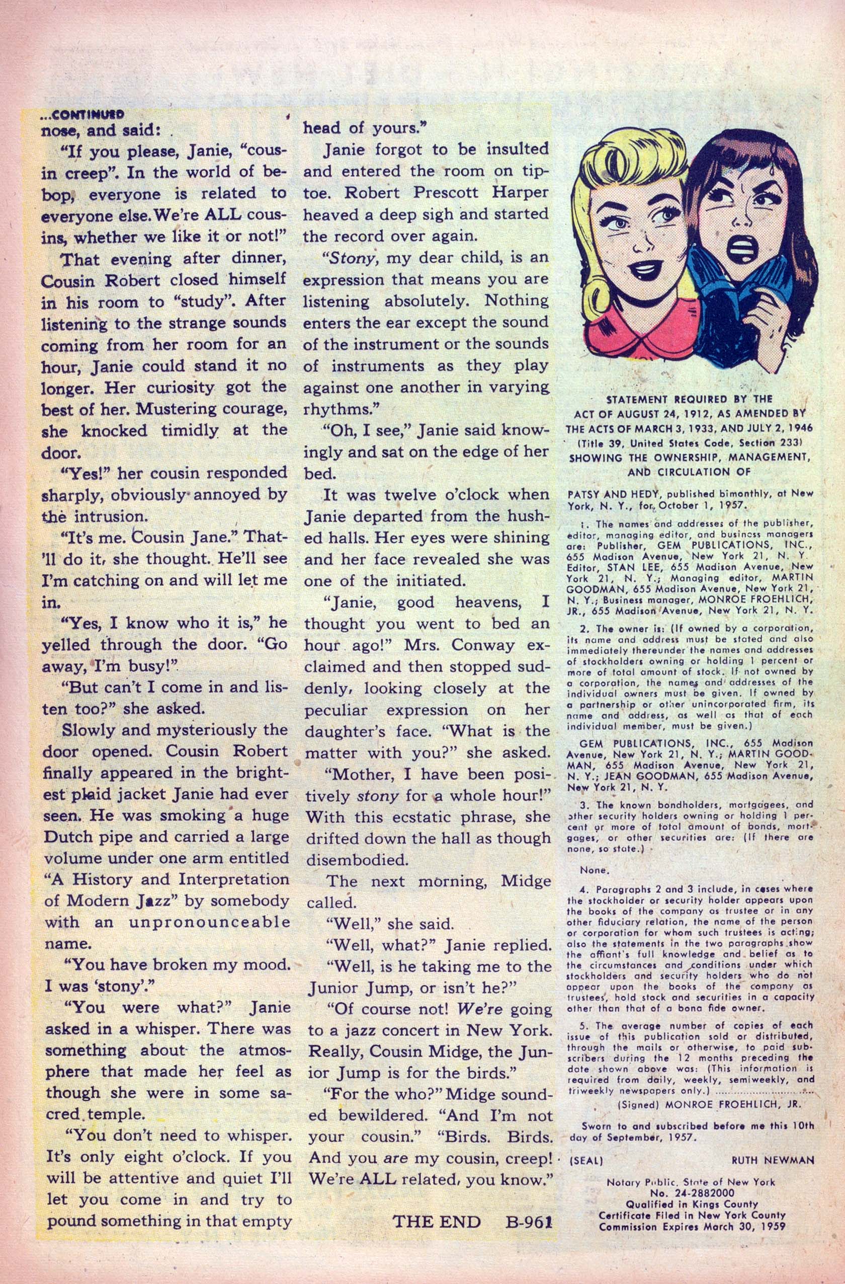 Read online Patsy and Hedy comic -  Issue #57 - 26