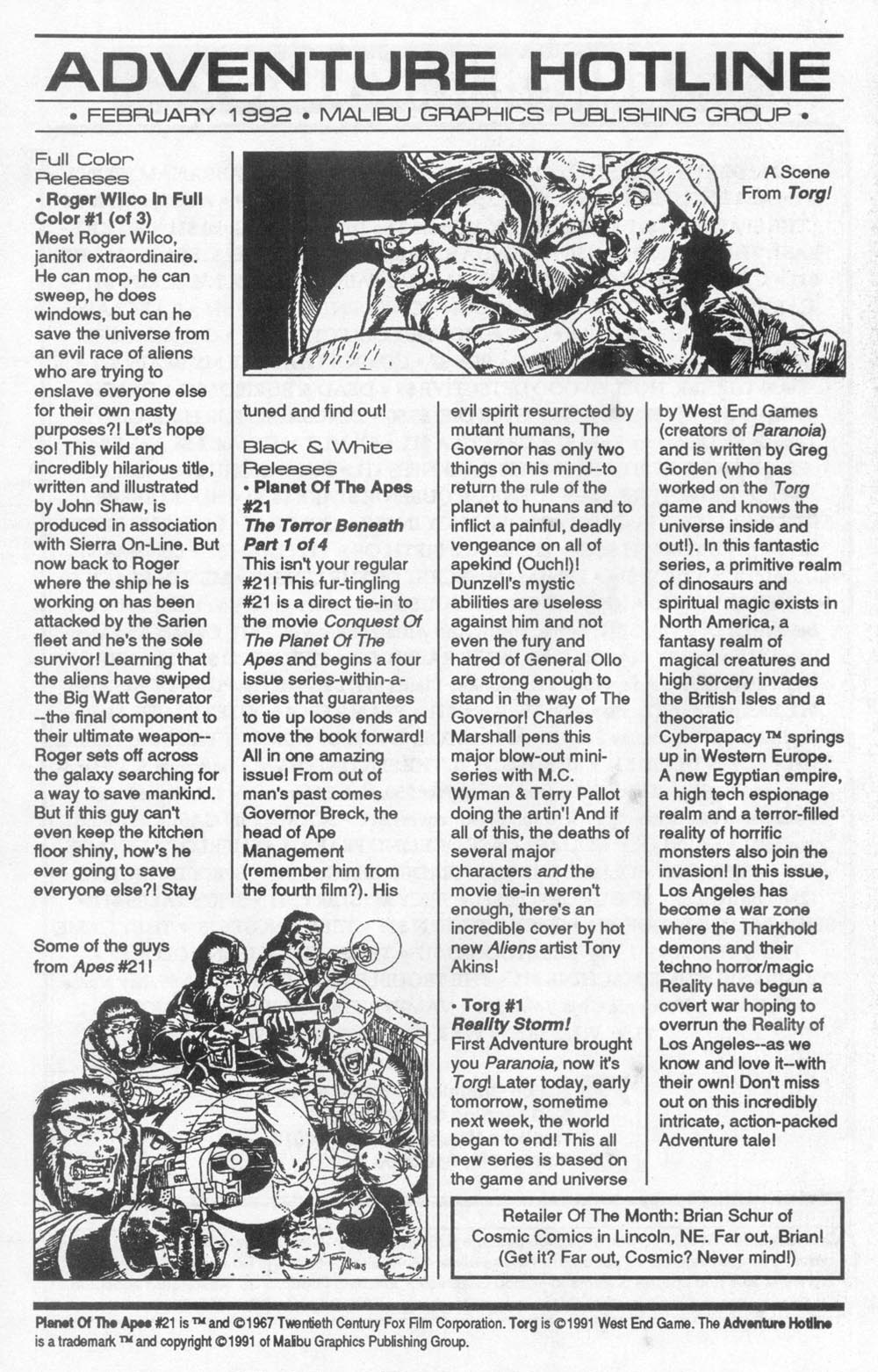 Read online Planet of the Apes (1990) comic -  Issue #21 - 33