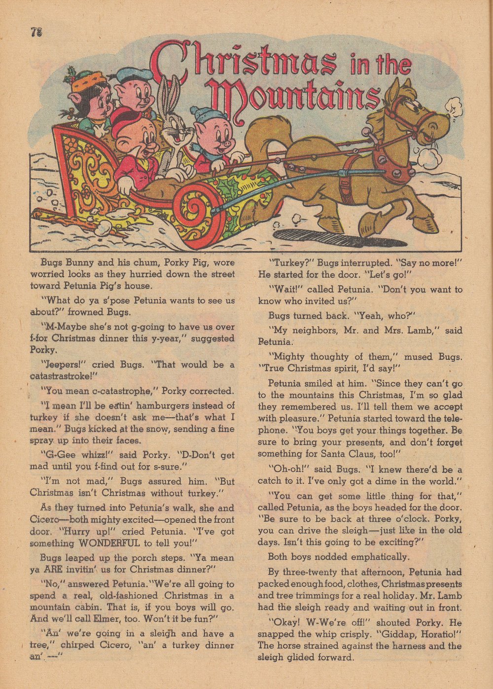 Read online Bugs Bunny's Christmas Funnies comic -  Issue # TPB 2 - 80