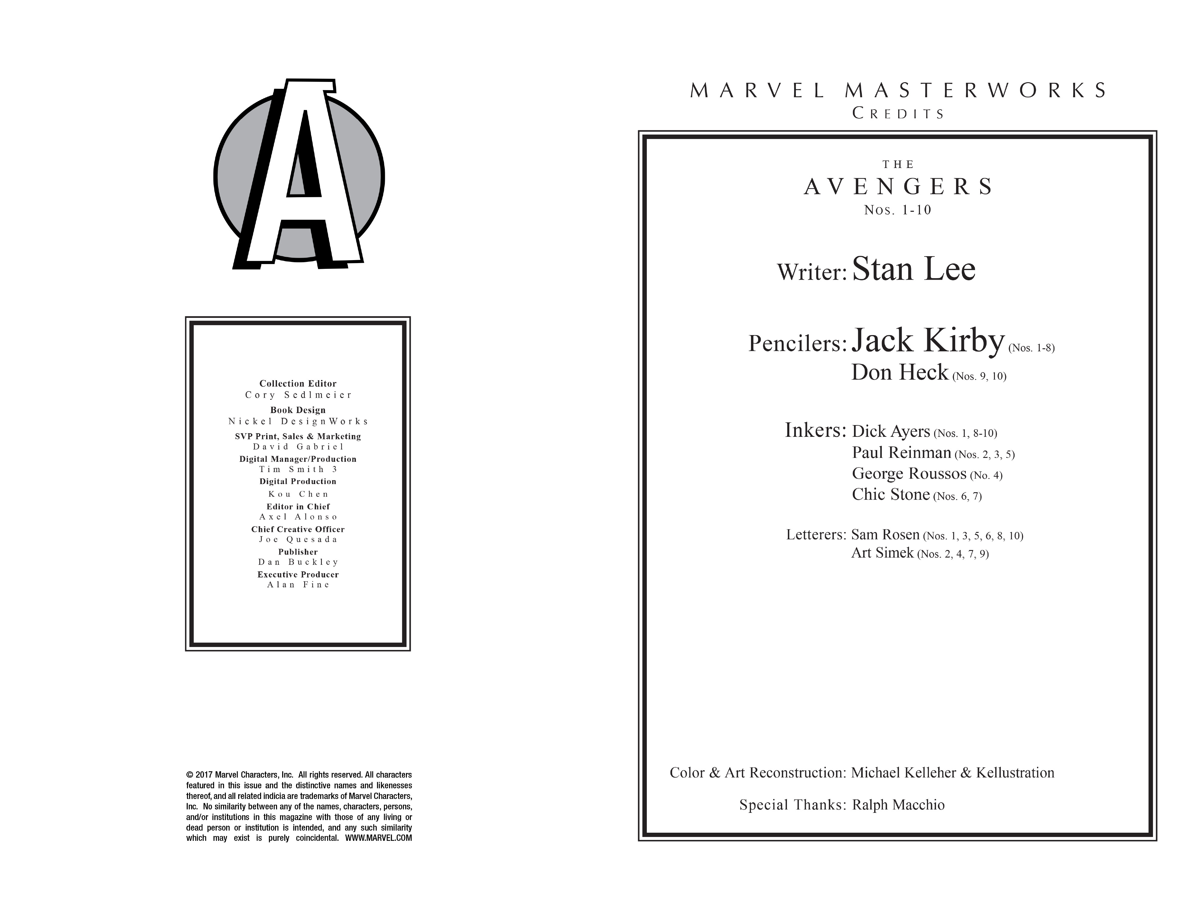 Read online Marvel Masterworks: The Avengers comic -  Issue # TPB 1 (Part 1) - 3