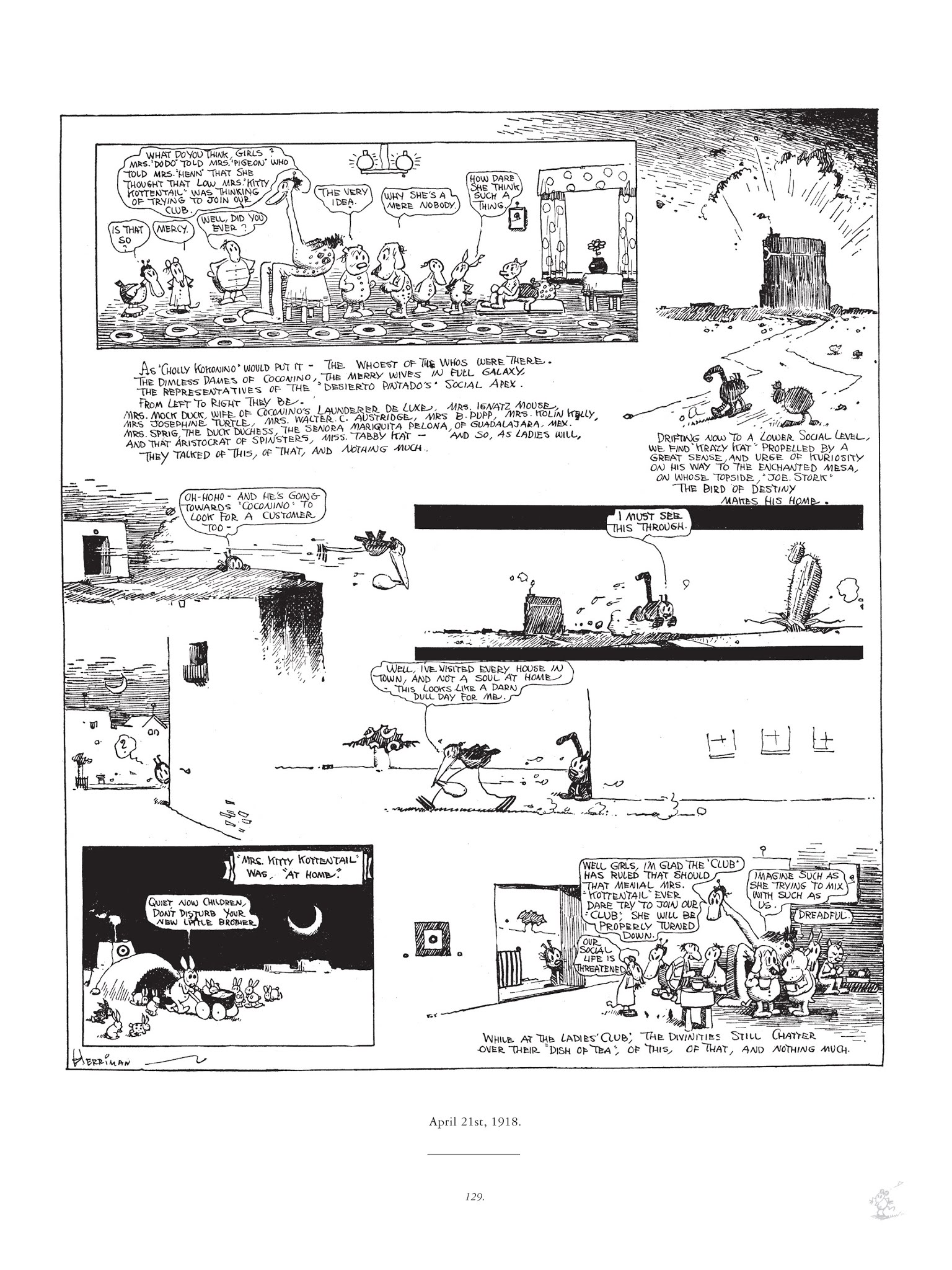 Read online Krazy & Ignatz comic -  Issue # TPB 1 - 129