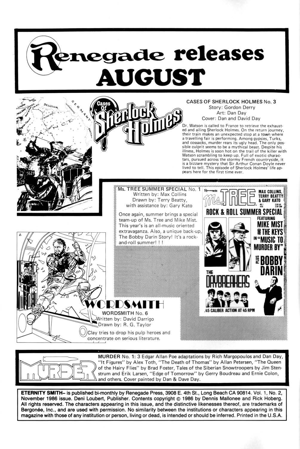 Read online Eternity Smith comic -  Issue #2 - 2