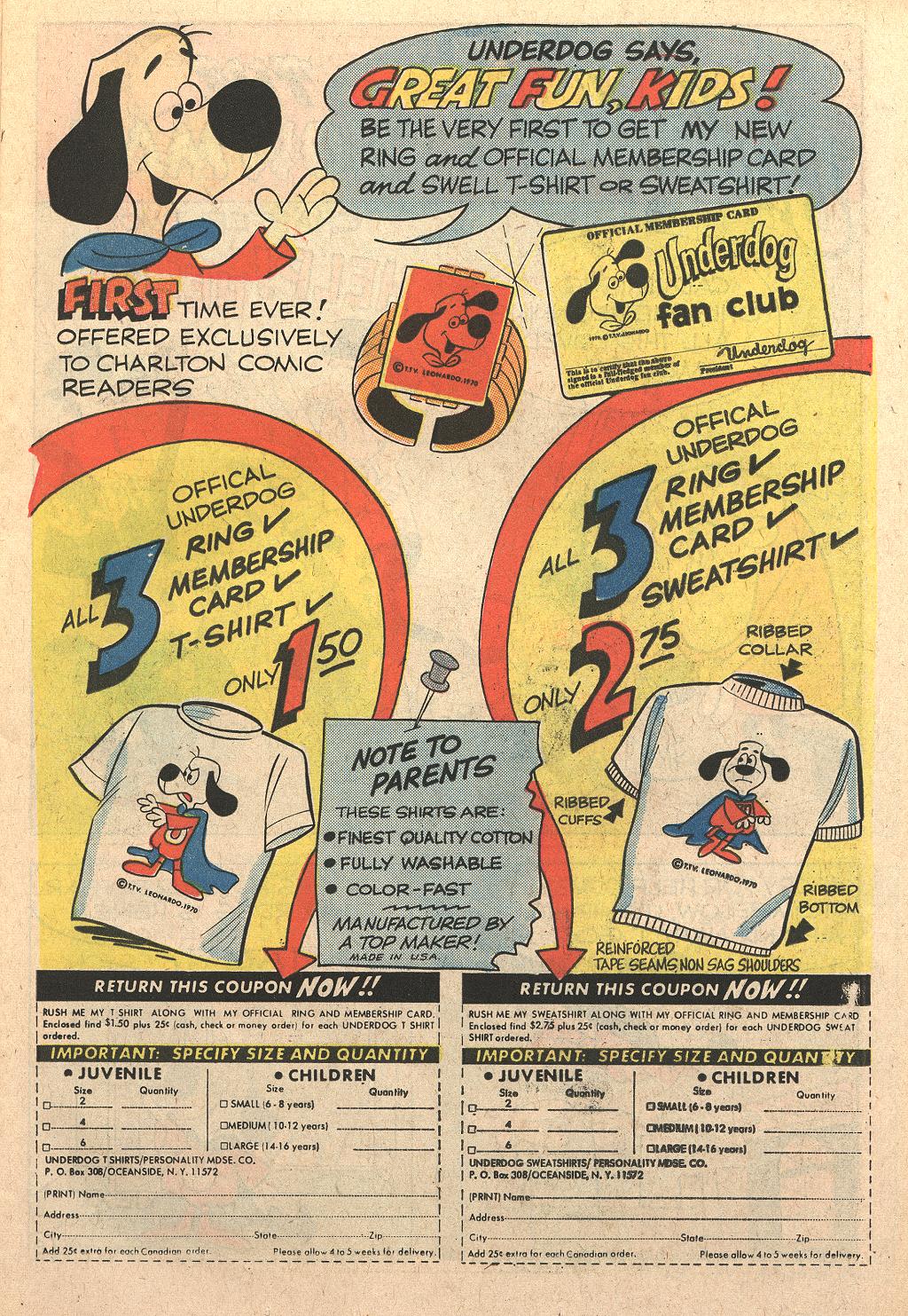 Read online Underdog (1970) comic -  Issue #5 - 11