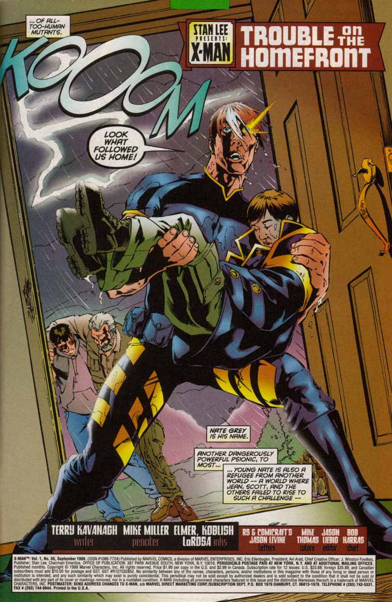 Read online X-Man comic -  Issue #55 - 4
